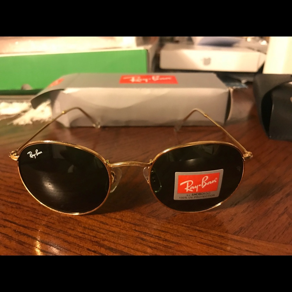Ray-Ban round metal glasses